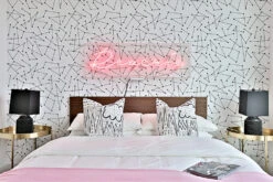 Dot To Dot© Wallpaper In Black + White -Drop It Modern Sales IMG 1274