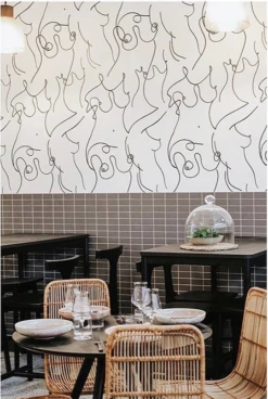 Bosom© Wallpaper In Black + White -Drop It Modern Sales IMG 1514