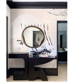 Untamed© Mural Wallpaper In Stone -Drop It Modern Sales IMG 1736