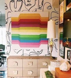 Femme© Wallpaper In Black + White -Drop It Modern Sales IMG 2061