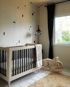 Geometrico© Wallpaper In Chalk + Black -Drop It Modern Sales IMG 2350