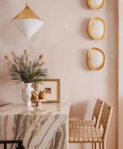 Rock Steady© Mural Wallpaper In Linen -Drop It Modern Sales IMG 2397