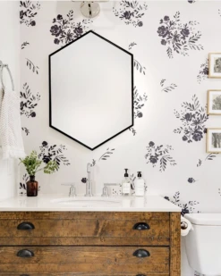 Bloom© Wallpaper In Ebony -Drop It Modern Sales IMG 2434