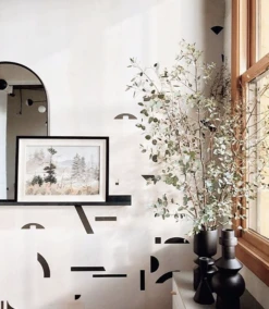 Shape Shifter© Mural Wallpaper In Cremé -Drop It Modern Sales IMG 2449