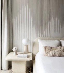 Wavelength© Mural Wallpaper In Grey -Drop It Modern Sales IMG 2607