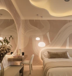 Untamed© Mural Wallpaper In Nude -Drop It Modern Sales IMG 4425