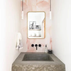 Onyx Rock© Wallpaper In Rose -Drop It Modern Sales IMG 4815