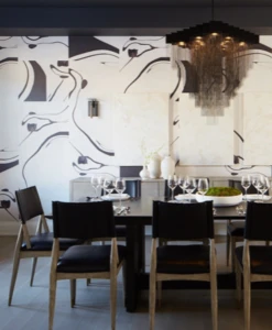 Magma© Wallpaper In Ebony -Drop It Modern Sales IMG 5415