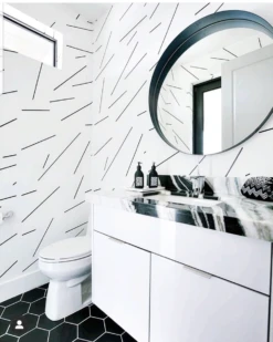 Bang Dem Sticks© Wallpaper In Black -Drop It Modern Sales IMG 6282