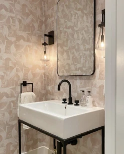 Block Party© Wallpaper In Sand -Drop It Modern Sales IMG 6421