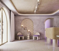 Pillbox© Wallpaper In Cremé -Drop It Modern Sales IMG 6502