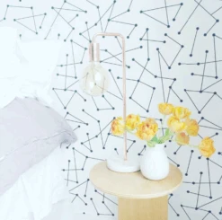 Dot To Dot© Wallpaper In Black + White -Drop It Modern Sales IMG 6608