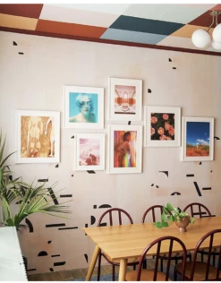 Shape Shifter© Mural Wallpaper In Blush -Drop It Modern Sales IMG 6686