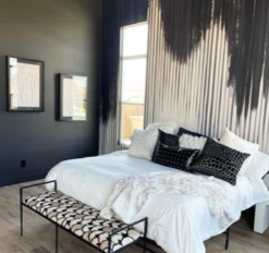 Wavelength© Mural Wallpaper In Charcoal -Drop It Modern Sales IMG 6704