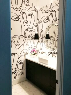 Femme© Wallpaper In Black + White -Drop It Modern Sales IMG 6857