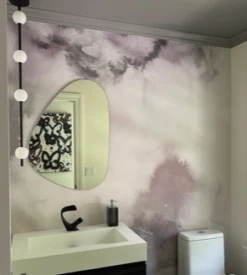 Cumulus© Mural Wallpaper In Grey -Drop It Modern Sales IMG 7374