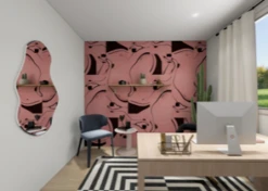 Magma© Wallpaper In Guava -Drop It Modern Sales IMG 7378