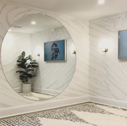 Dune© Mural Wallpaper In White -Drop It Modern Sales IMG 7653