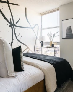 Playground© Mural Wallpaper In Black + Cremé -Drop It Modern Sales IMG 7733