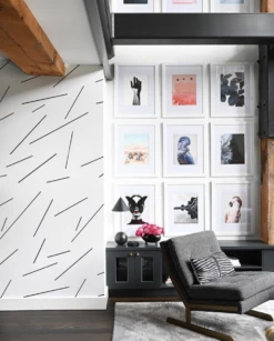 Bang Dem Sticks© Wallpaper In Black -Drop It Modern Sales IMG 7962