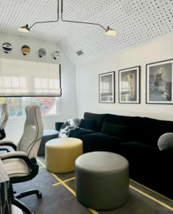 Dotted Line© Wallpaper In Black + White -Drop It Modern Sales IMG 8475