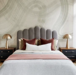 Sediment #1© Mural Wallpaper In Pistachio -Drop It Modern Sales IMG 8967