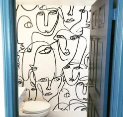 Femme© Wallpaper In Black + White -Drop It Modern Sales IMG 9069 copy