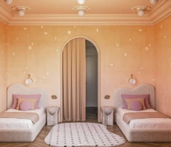 Geometrico© Wallpaper In Peachy -Drop It Modern Sales IMG 9671