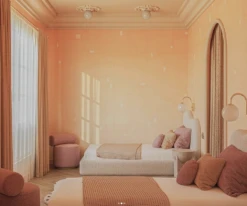 Geometrico© Wallpaper In Peachy -Drop It Modern Sales IMG 9673