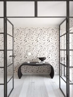 Ink Drop© Wallpaper In Black + Cremé -Drop It Modern Sales Ink drop black creme 1718df6a e58a 4047 8ccf 77e9e3c01df5