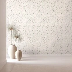 Ink Drop© Wallpaper In Sage -Drop It Modern Sales Ink drop sage