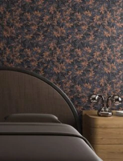 Iris© Wallpaper In Caviar -Drop It Modern Sales Iris 2caviarfinalangle2crop2