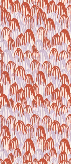 Kelp© Wallpaper In Lilac + Red -Drop It Modern Sales Kelp Lilac Red d42745e6 2880 4f62 b81e ff31ddfbbed3