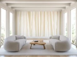 Longitude© Mural Wallpaper In Sand -Drop It Modern Sales Longitude Sand Final