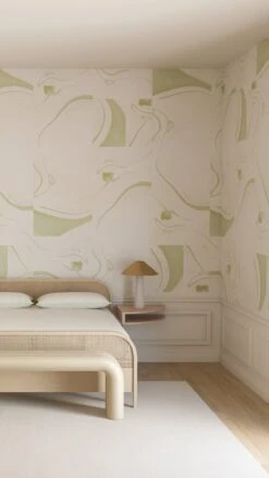 Magma© Wallpaper In Pea -Drop It Modern Sales MAGMA PEA FINAL LARGEpin