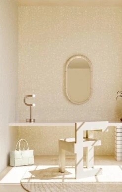 Memphis© Wallpaper In Cremé + White -Drop It Modern Sales Memphis Creme White Final Crop1