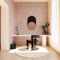 Memphis© Wallpaper In Ferris + Black -Drop It Modern Sales Memphis Ferris Black Final