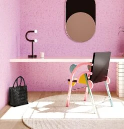 Memphis© Wallpaper In Pretty In Pink -Drop It Modern Sales Memphis Pretty in Pink Final Crop2