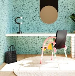 Memphis© Wallpaper In Teal + Black 11 Memphis© Wallpaper In Teal + Black -Drop It Modern Sales Memphis Teal Black Final. Crop2