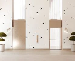 Mezzaluna© Wallpaper In Black + White -Drop It Modern Sales Mezzaluna Black White Final 2 1