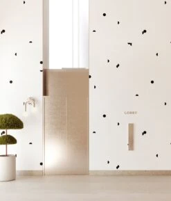 Mezzaluna© Wallpaper In Black + White -Drop It Modern Sales Mezzaluna Black White rendreing Crop 1