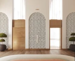 Milano© Wallpaper In Black + Cremé -Drop It Modern Sales Milano Black Creme rendering 1