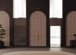 Milano© Wallpaper In Ferris + Black -Drop It Modern Sales Milano Ferris Black rendering 1