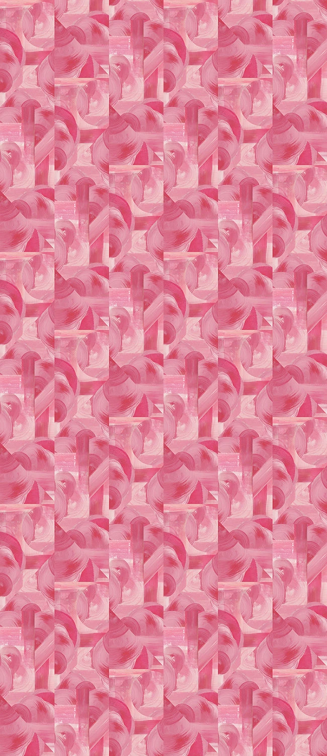Block Party© Wallpaper In Fuchsia 9 Block Party© Wallpaper In Fuchsia - Image 9