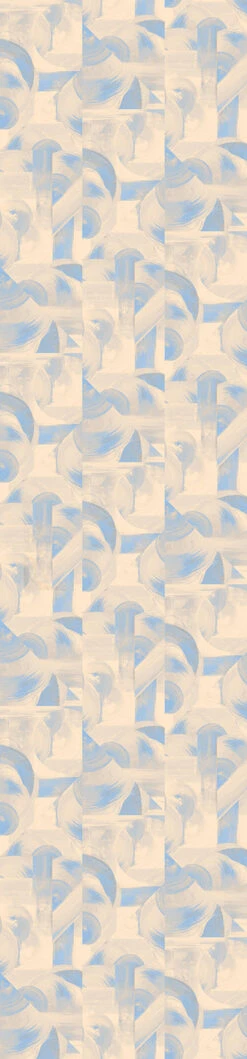 Block Party© Wallpaper In Blue + Tan -Drop It Modern Sales ModernArtPetite Creme Blue cbdedfef 9b3f 47d9 a5c2 852dd315b050