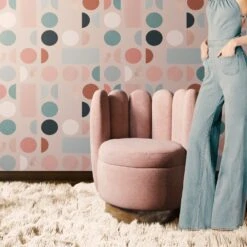 Nova© Wallpaper In Skylar -Drop It Modern Sales Nova Skylar