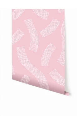 Saguaro© Wallpaper In Pink+White