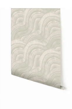 Sediment #2© Wallpaper In Pistachio