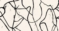 Playground© Mural Wallpaper In Black + Cremé -Drop It Modern Sales PLAYGROUND BLACK CREME