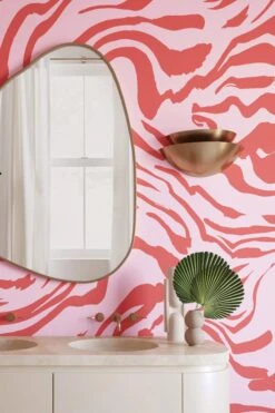 Primal© Mural Wallpaper In Hollyhock -Drop It Modern Sales PRIMAL Hollyhock Final 1CROP